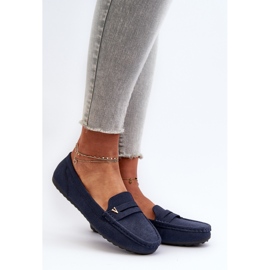 Mocasines Clásicos Mujer Azul Marino Iramarie 2