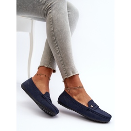 Mocasines Clásicos Mujer Azul Marino Iramarie 7