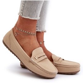 Mocasines Clásicos Mujer Beige Claro Iramarie 8