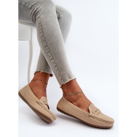 Mocasines Clásicos Mujer Beige Claro Iramarie 7