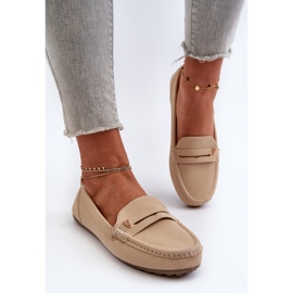 Mocasines Clásicos Mujer Beige Claro Iramarie 4