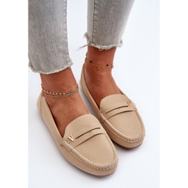 Mocasines Clásicos Mujer Beige Claro Iramarie 6