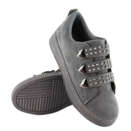 Deportivas con tachuelas 16-582 Gris 5