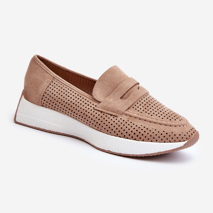 Mocasines Plataforma Beige Ante Ecológico Mujer de Inesqua 1 Mocasines Plataforma Beige Ante Ecológico Mujer de Inesqua 1