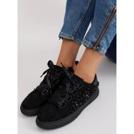 Deportivas satinadas 16-535 Cordones negros 5
