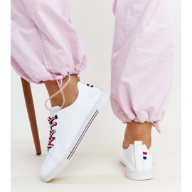Zapatillas Vinceza de piel blanca. blanco 4