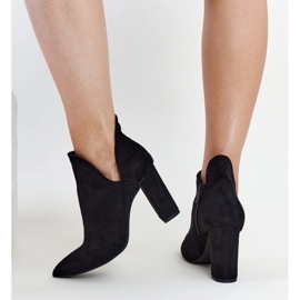 Botines negros de tacón asimétrico de Taylan 2