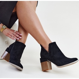 Botas asimétricas con aislamiento negro y bloque Vanja 2