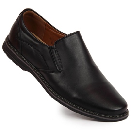 News Zapatos sin cordones de hombre negros 1