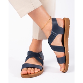 Sandalias slip-on de mujer azules 1 Sandalias slip-on de mujer azules 1