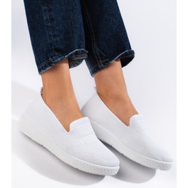 Zapatillas blancas sin cordones blanco 2