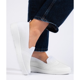 Zapatillas blancas sin cordones blanco 1