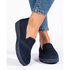 Zapatillas slip-on azul marino 2