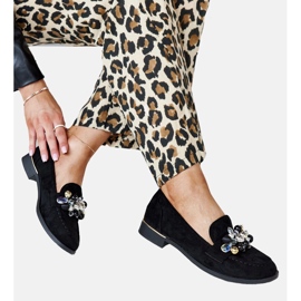 Mocasines negros con adornos Dahera 5