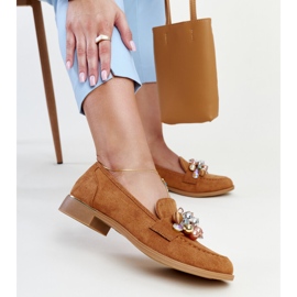 Mocasines marrones con adornos Dahera marrón 1 Mocasines marrones con adornos Dahera marrón 1