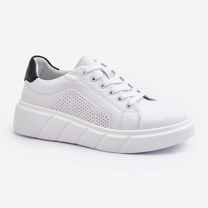 Zapatillas Mujer Piel Plataforma Blanco Gatira 2