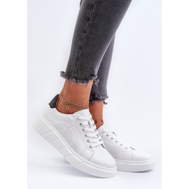 Zapatillas Mujer Piel Plataforma Blanco Gatira 3