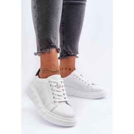 Zapatillas Mujer Piel Plataforma Blanco Gatira 4