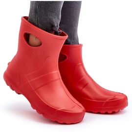 Botas de impermeabilización para mujeres Lemigo Garden 752 Rojo 8