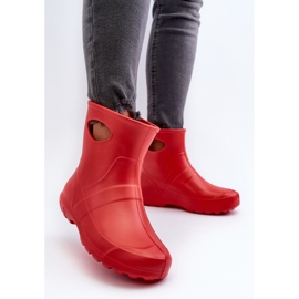 Botas de impermeabilización para mujeres Lemigo Garden 752 Rojo 6