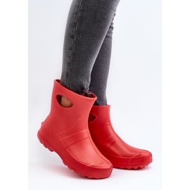 Botas de impermeabilización para mujeres Lemigo Garden 752 Rojo 5
