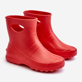 Botas de impermeabilización para mujeres Lemigo Garden 752 Rojo 7