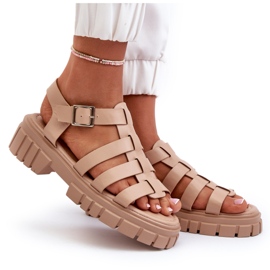 Sandalias Romanas Mujer Beige Rosarose 10