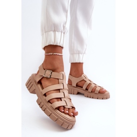 Sandalias Romanas Mujer Beige Rosarose 3