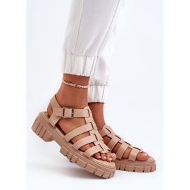 Sandalias Romanas Mujer Beige Rosarose 4
