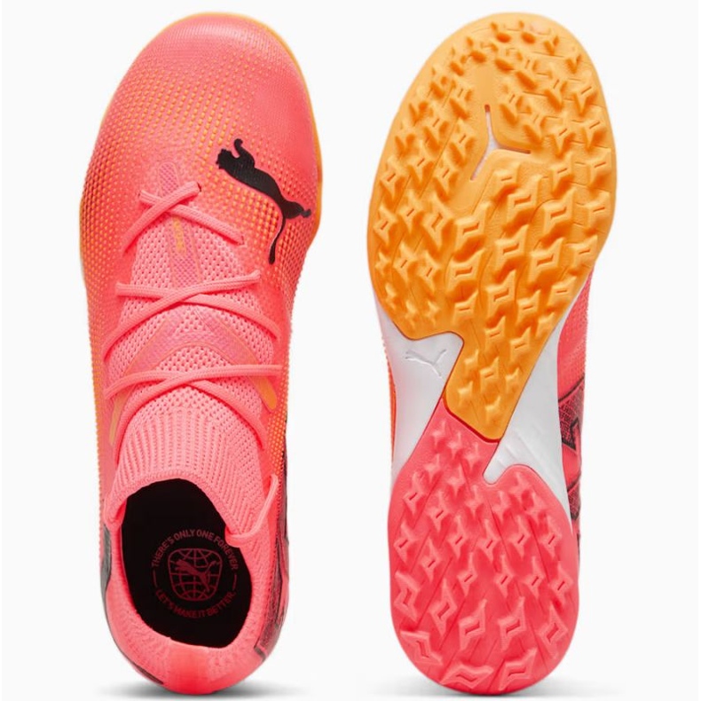 Zapatillas de fútbol Puma Future 7 Match Tt + Mid Jr 107731-03 rosa 1