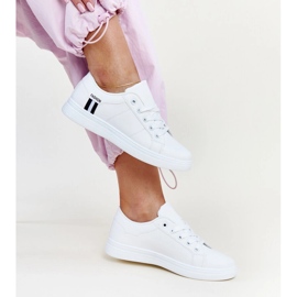 Zapatillas blancas de ecopiel de Devona blanco 2