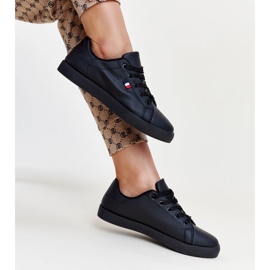 Deportivas Gioya de ecopiel negras negro 2