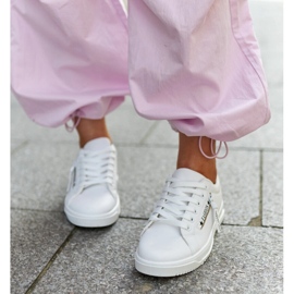 Zapatillas Brecht de piel ecológica blancas blanco 4