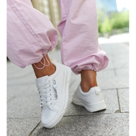 Zapatillas Brecht de piel ecológica blancas blanco 5