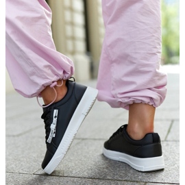 Zapatillas Brecht de piel ecológica negras negro 5