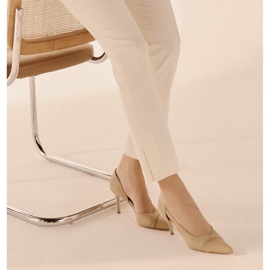 Marco Shoes Tacones de martini beige 9