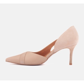 Marco Shoes Tacones de martini beige 5