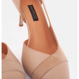 Marco Shoes Tacones de martini beige 3