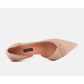 Marco Shoes Tacones de martini beige 7