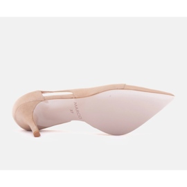 Marco Shoes Tacones de martini beige 6