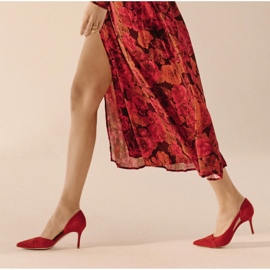 Marco Shoes Tacones de martini rojo 2