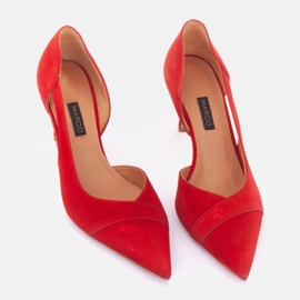 Marco Shoes Tacones de martini rojo 3