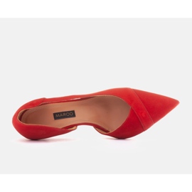 Marco Shoes Tacones de martini rojo 5