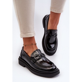 Mocasines Mujer Charol Negro Keelana 4