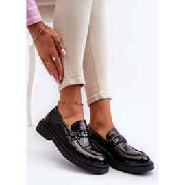 Mocasines Mujer Charol Negro Keelana 8