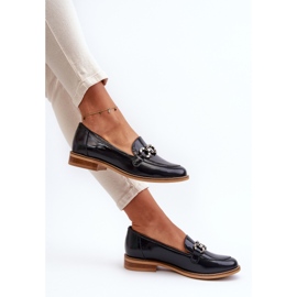 Mocasines Mujer Piel Charol Laura Messi 2760 Azul Marino 9