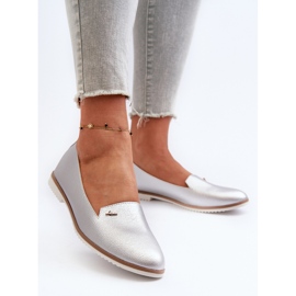 Mocasines Tacón Plano Mujer Plata Enzla 3