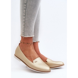 Mocasines Planos Mujer Dorado Enzla 2