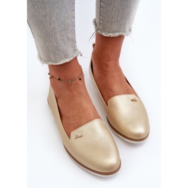 Mocasines Planos Mujer Dorado Enzla 5