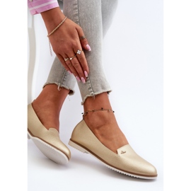 Mocasines Planos Mujer Dorado Enzla 7